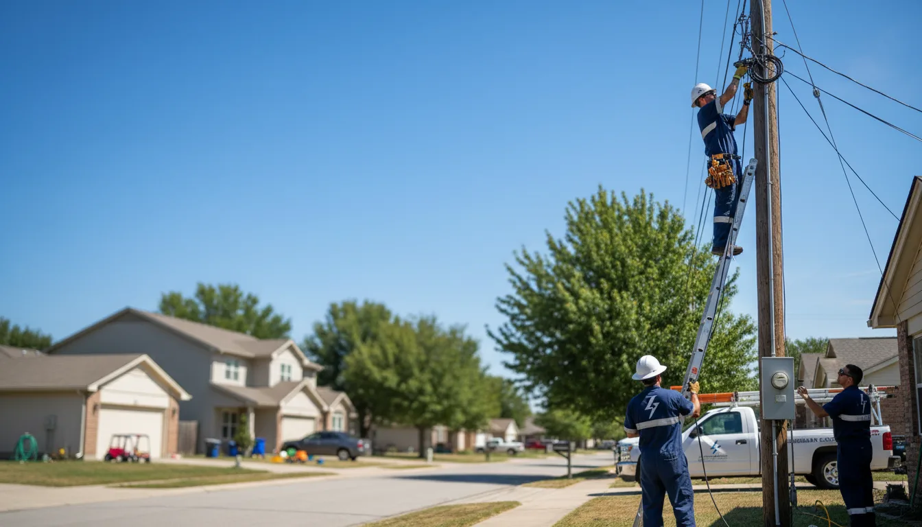 Residential electrician providing installation services in Arnett, OK